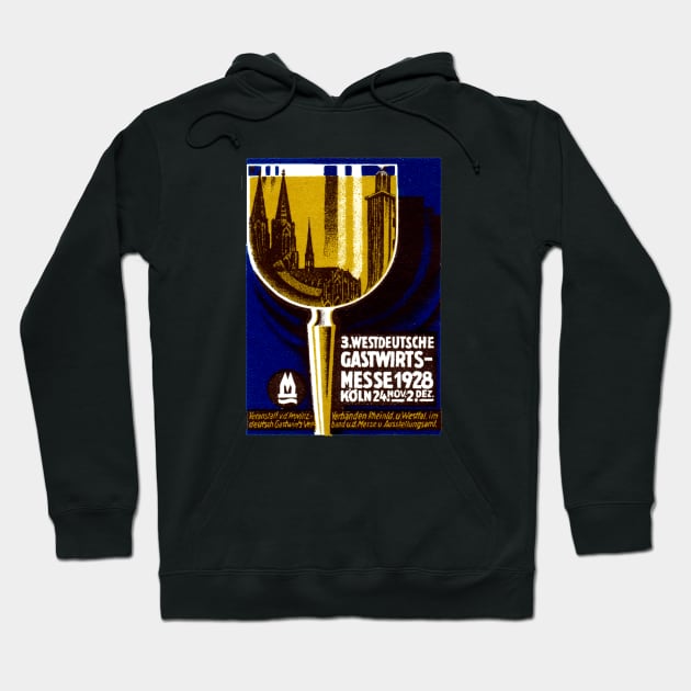 1928 Cologne Germany Exposition Hoodie by historicimage